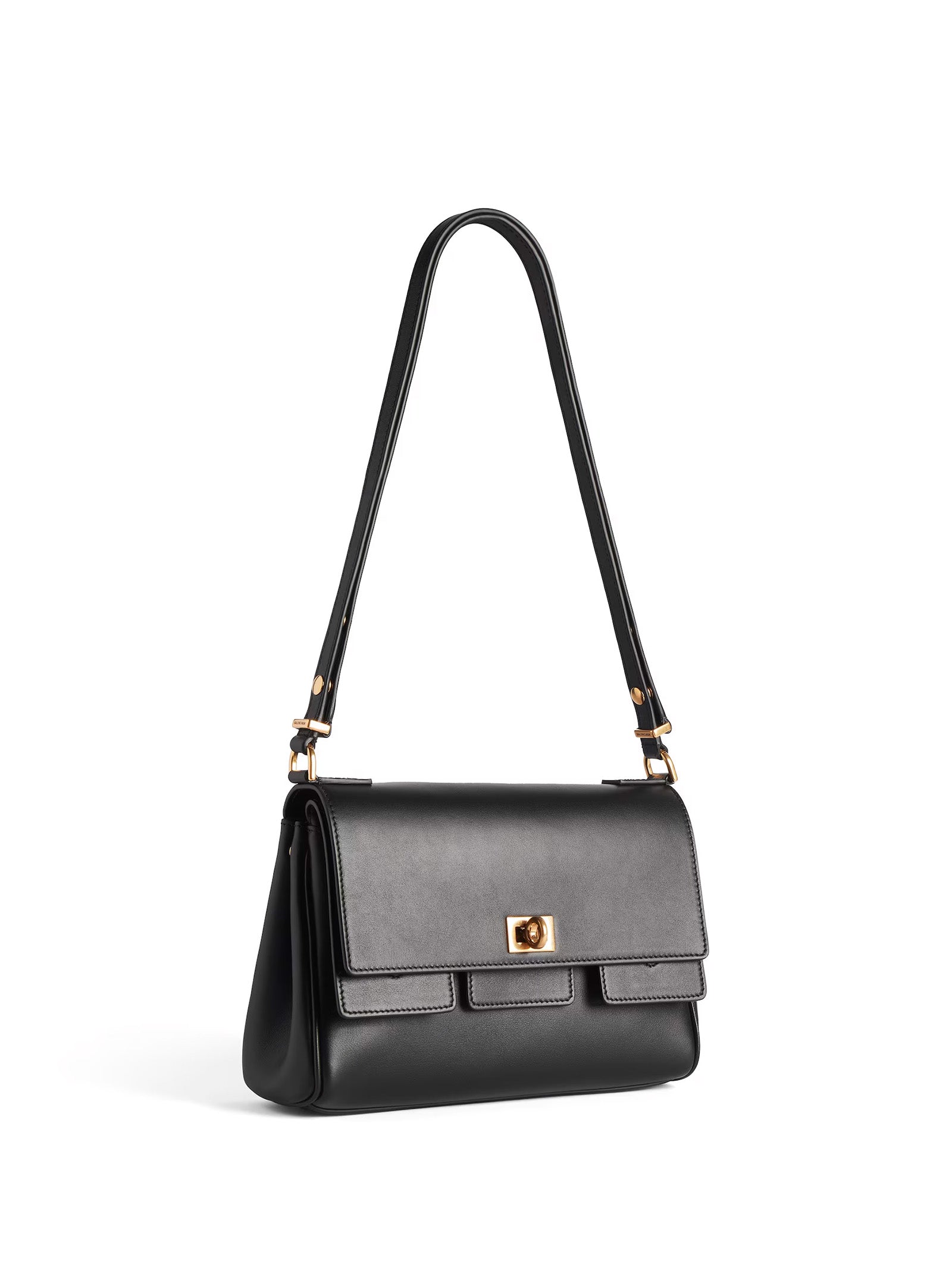 BLACK CALF LEATHER BAGS Balenciaga