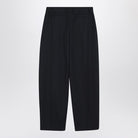 NAVY BLUE WOOL WIDE-LEG PANT Alexander McQueen