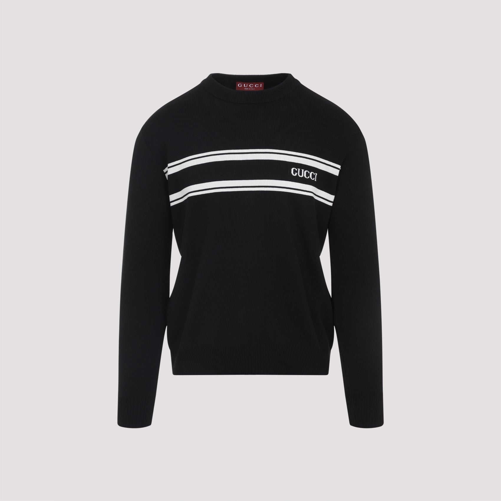 BLACK SILK BLEND SWEATER Gucci