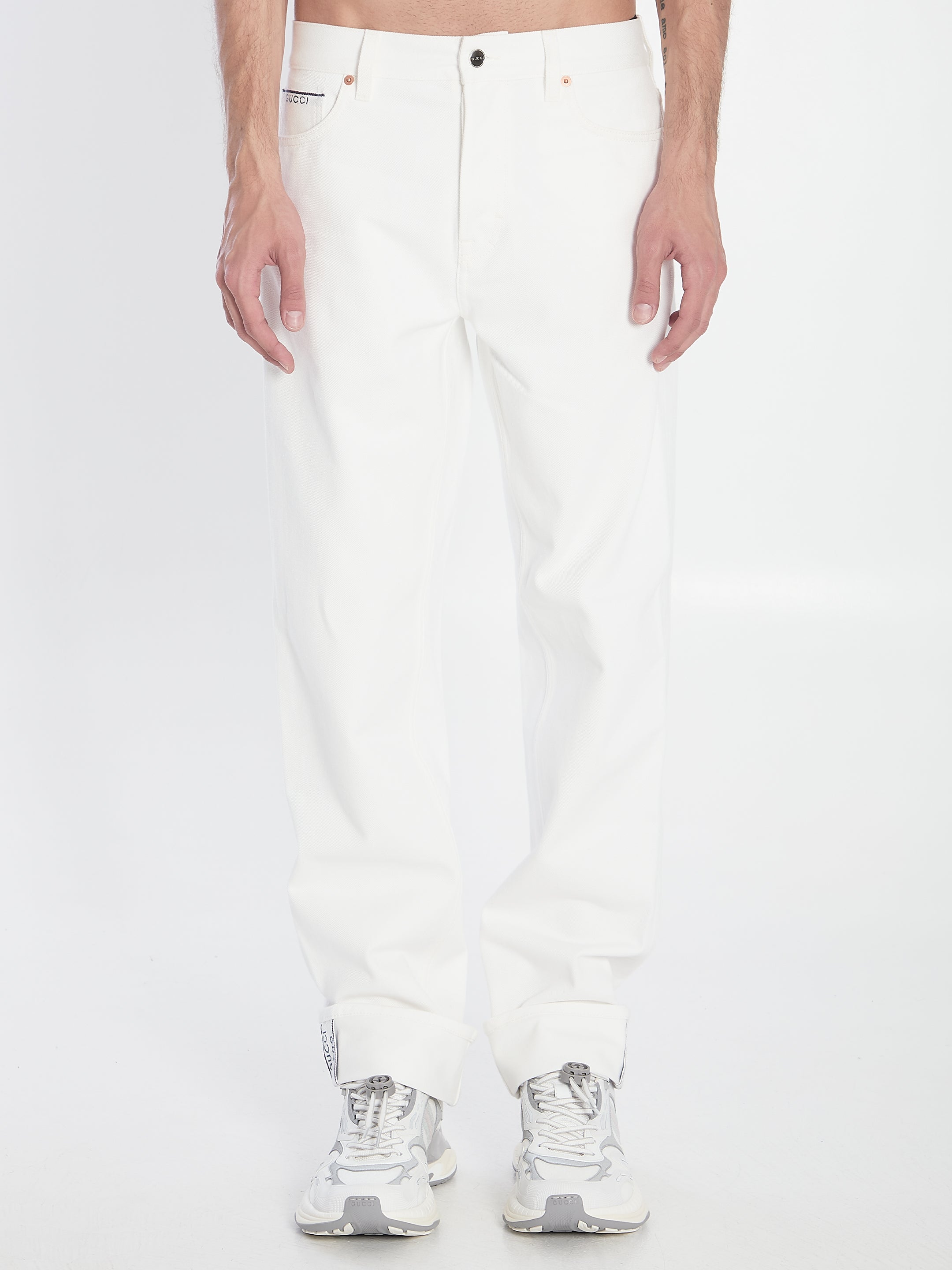 DENIM PANTS Gucci WHITE 33