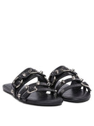 LEATHER BLACK SANDALS Balenciaga