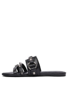 LEATHER BLACK SANDALS Balenciaga