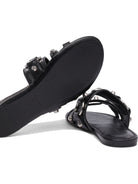 LEATHER BLACK SANDALS Balenciaga