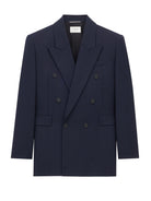 WOOL BLAZER Saint Laurent BLUE 48