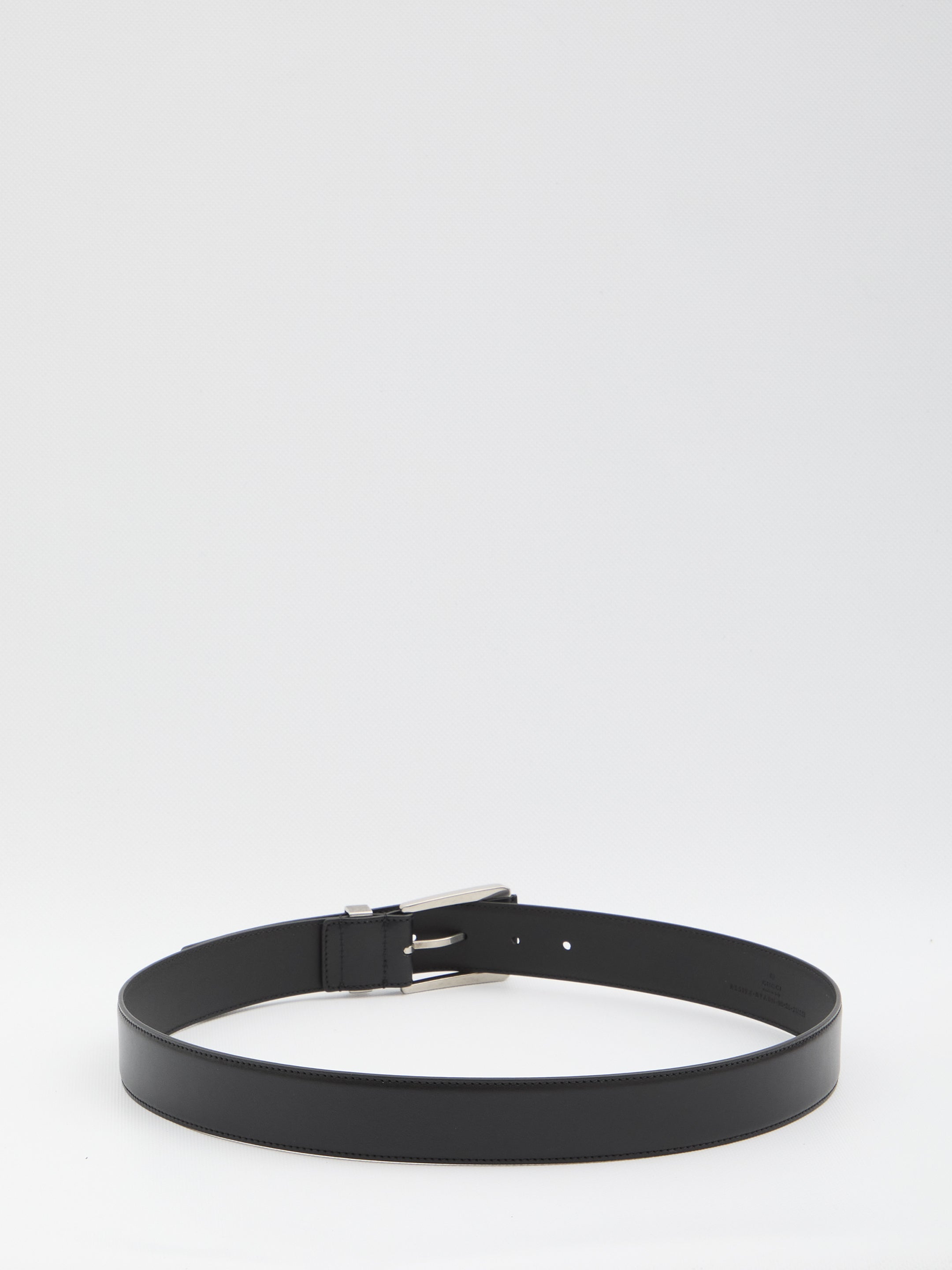 BELT WITH SQUARED BUCKLE Gucci BLACK 90