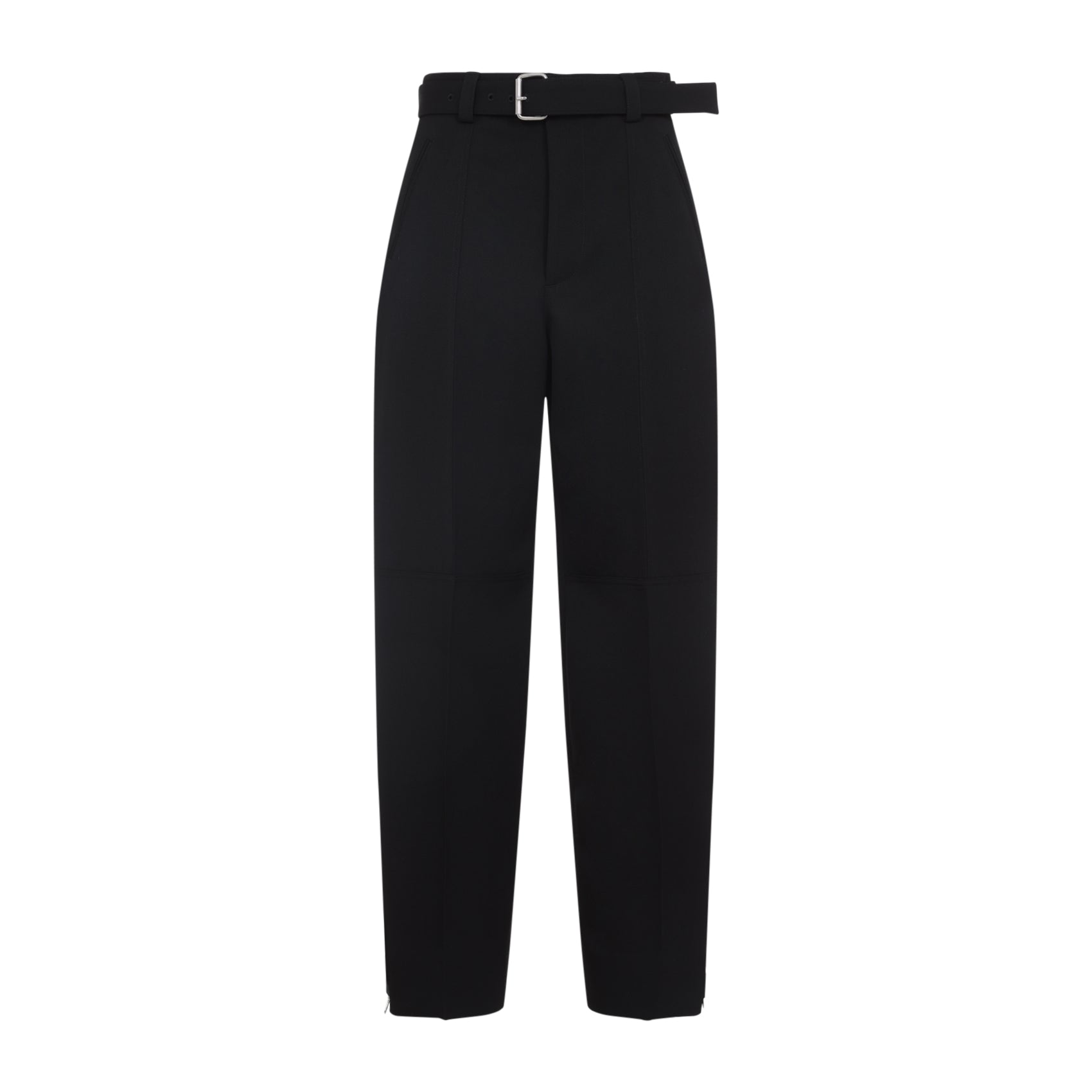 COTTON-TWILL BUSH-TROUSERS Bottega Veneta black 40