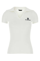 T-SHIRT WITH V-NECKLINE Balenciaga WHITE S