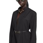 DRESS HEAVY COT POP W/LEA W/MO Gucci