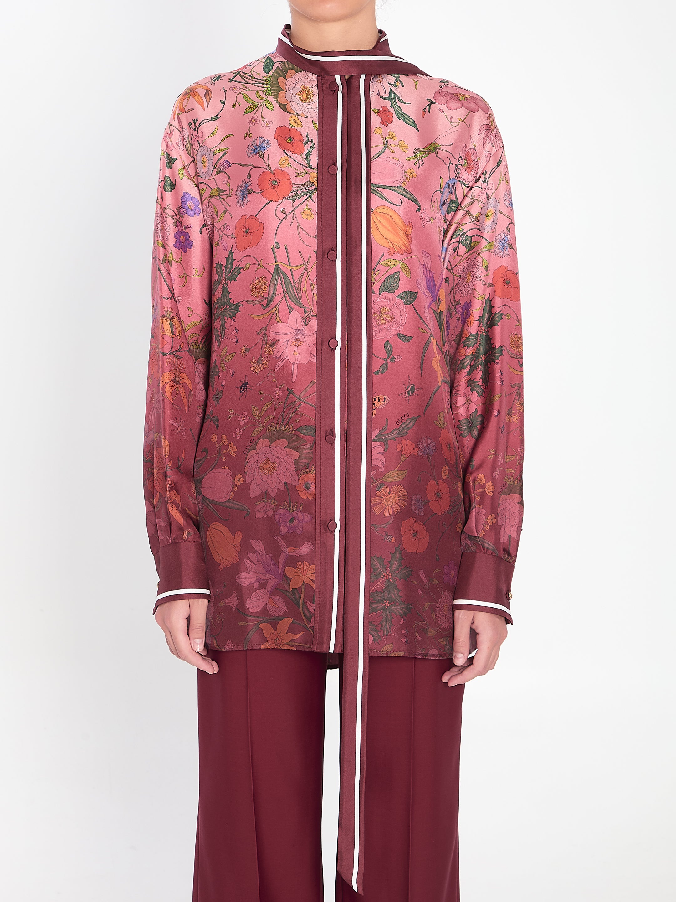 PRINTED SILK SHIRT Gucci Multicolor 44