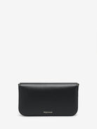BLACK LEATHER SKULL FLOWER CROSSBODY BAG Alexander McQueen