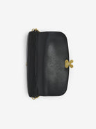 BLACK LEATHER SKULL FLOWER CROSSBODY BAG Alexander McQueen