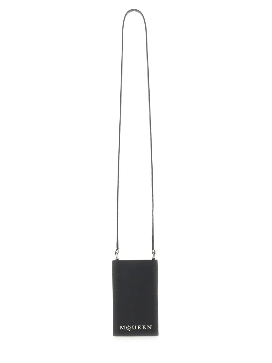 BLACK CALF SKIN MOBILE Alexander McQueen