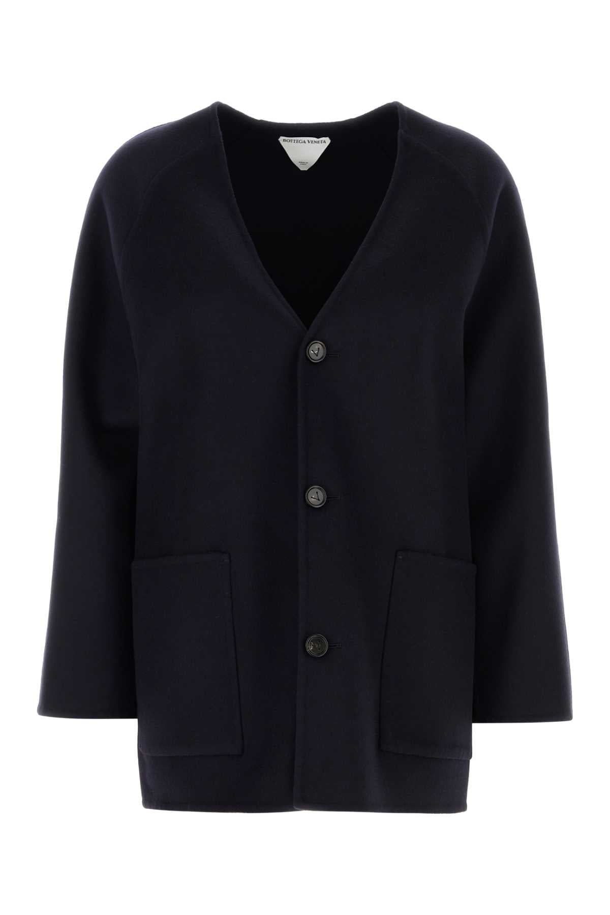 GIACCA CASH COLLARLESS Bottega Veneta NAVY 40