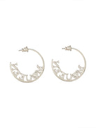SILVER BRASS EARRINGS Alexander McQueen