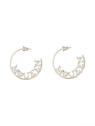 SILVER BRASS EARRINGS Alexander McQueen SILVER UNI