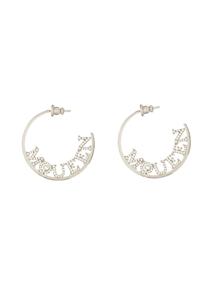 SILVER BRASS EARRINGS Alexander McQueen SILVER UNI
