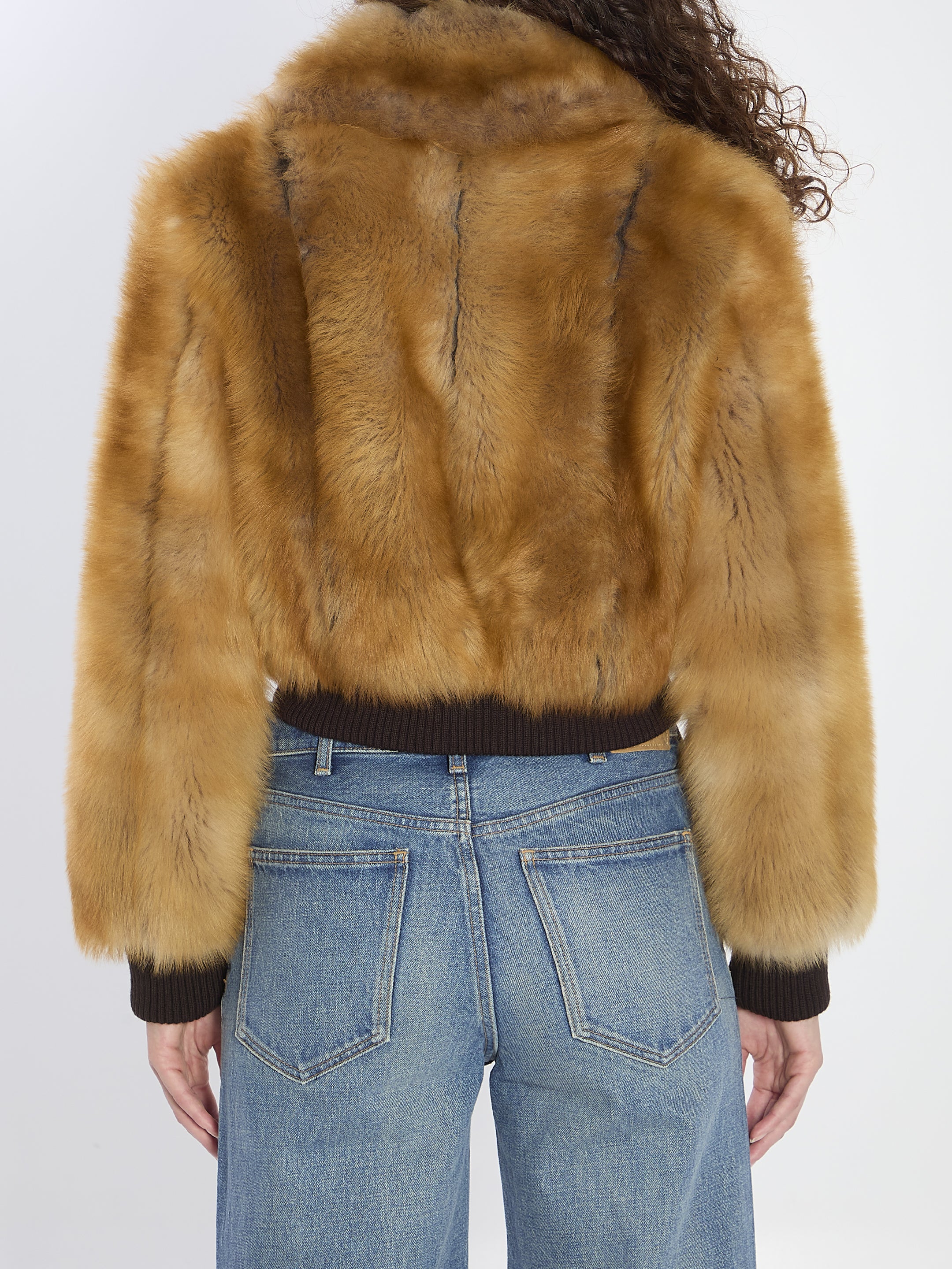 BOMBER JACKET IN SHEARLING Saint Laurent