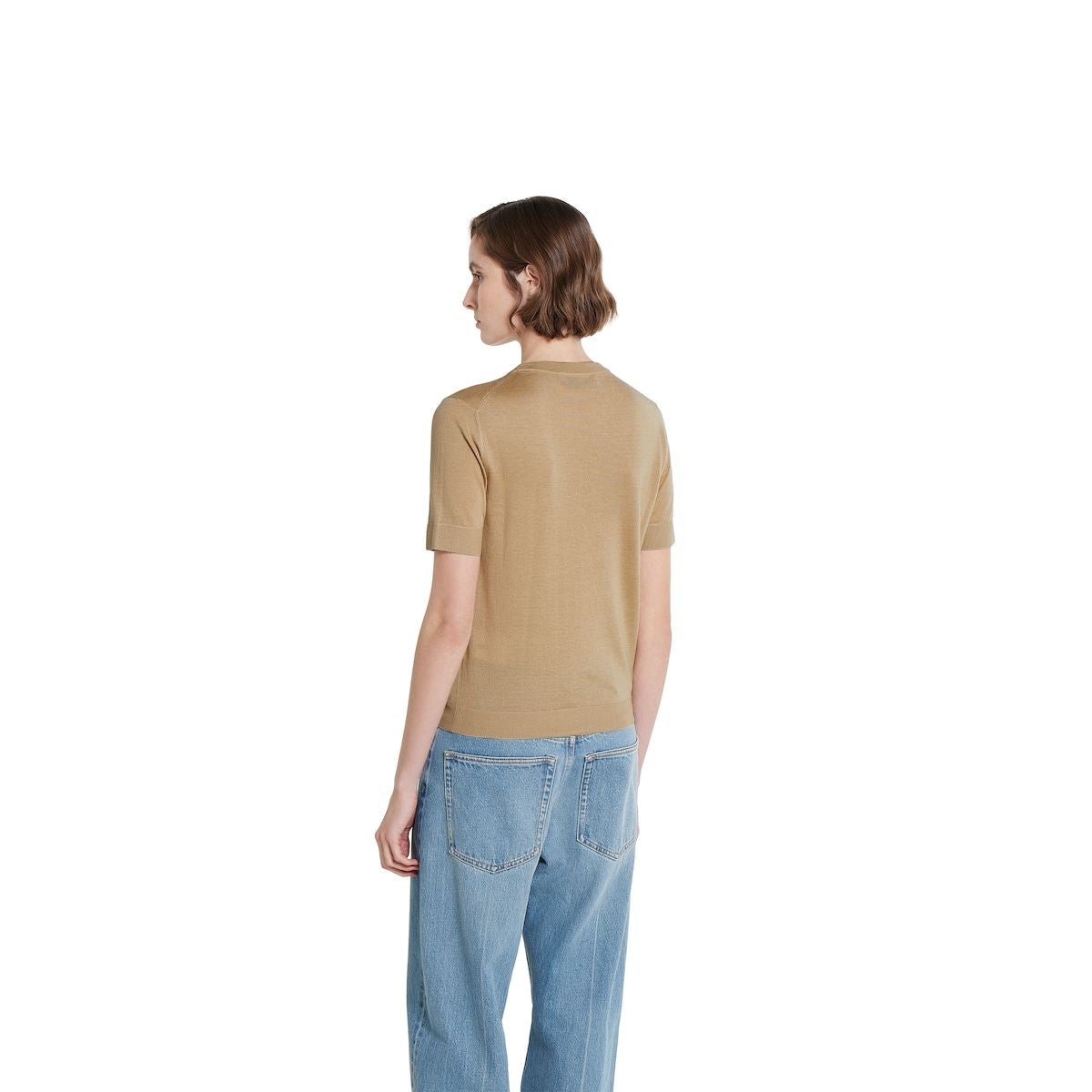 BEIGE CASHMERE BLEND SWEATER Gucci