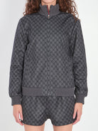 COTTON BLEND FULL-ZIP SWEATSHIRT Gucci black XS