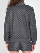 COTTON BLEND FULL-ZIP SWEATSHIRT Gucci