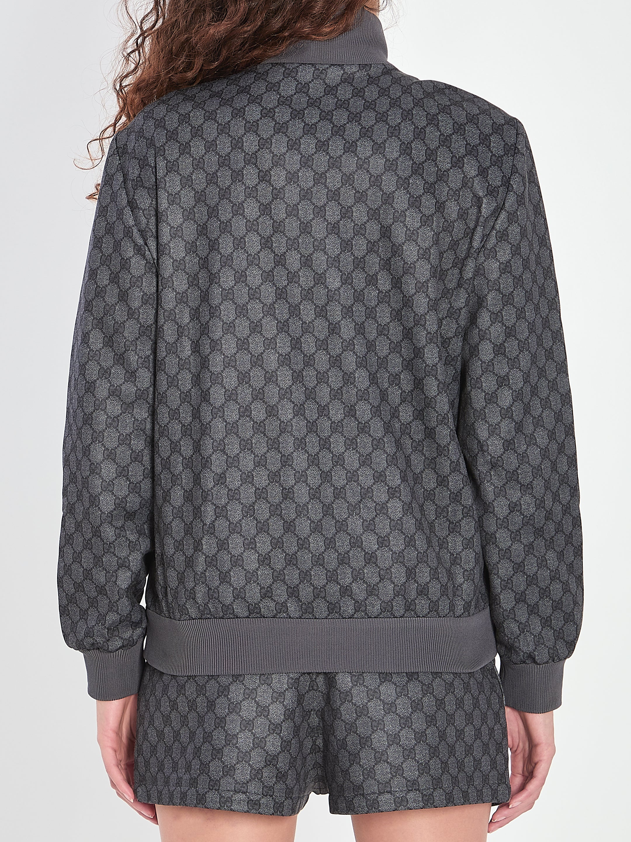 COTTON BLEND FULL-ZIP SWEATSHIRT Gucci