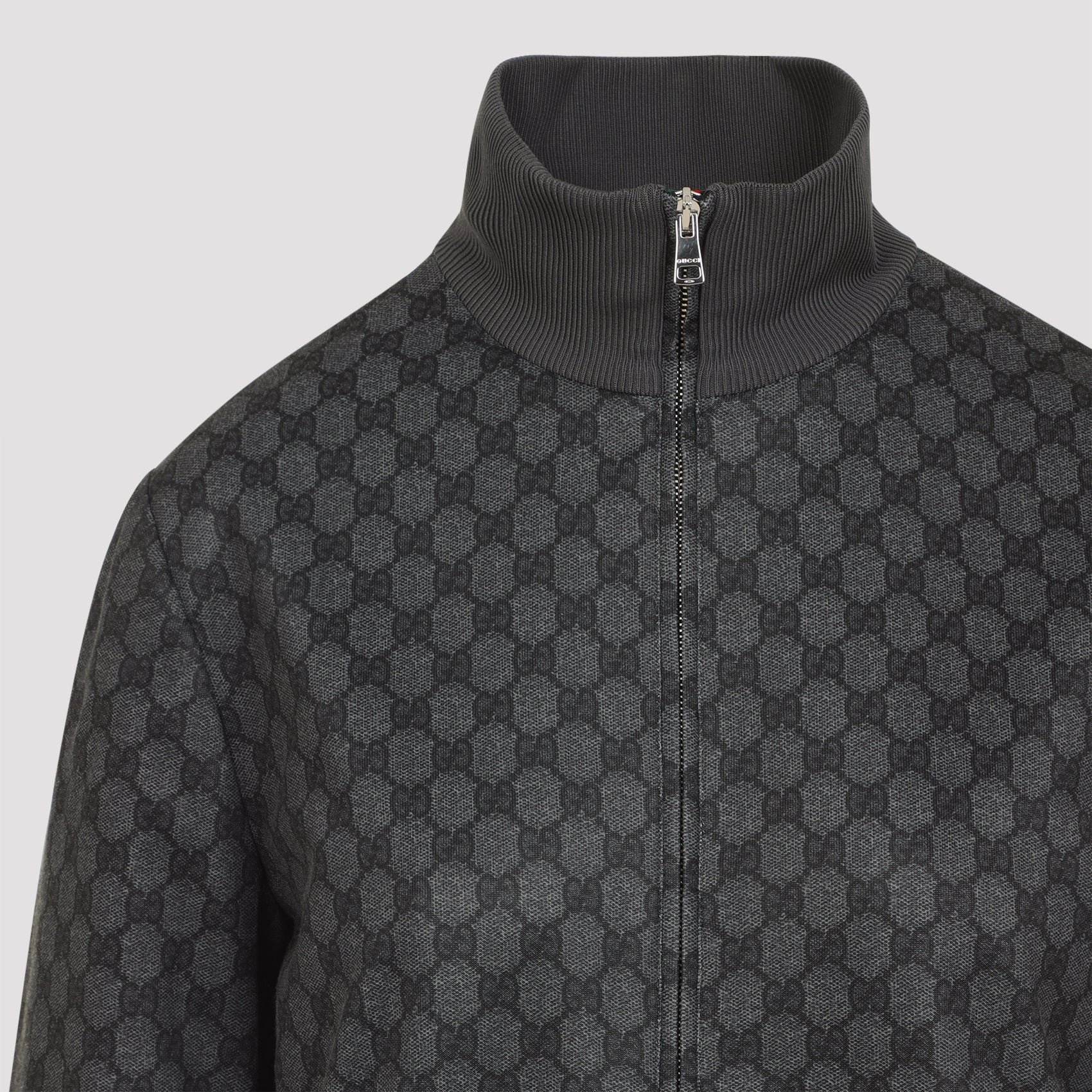 COTTON BLEND FULL-ZIP SWEATSHIRT Gucci