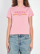 PRINTED LOGO T-SHIRT Gucci PINK S