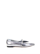 SILVER BOS TAURUS FLAT SHOES Alexander McQueen SILVER SILVER 37