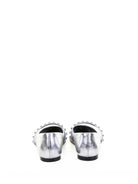 SILVER BOS TAURUS FLAT SHOES Alexander McQueen