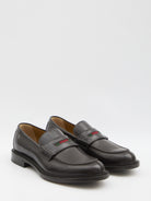 BLACK LEATHER LOAFER Gucci
