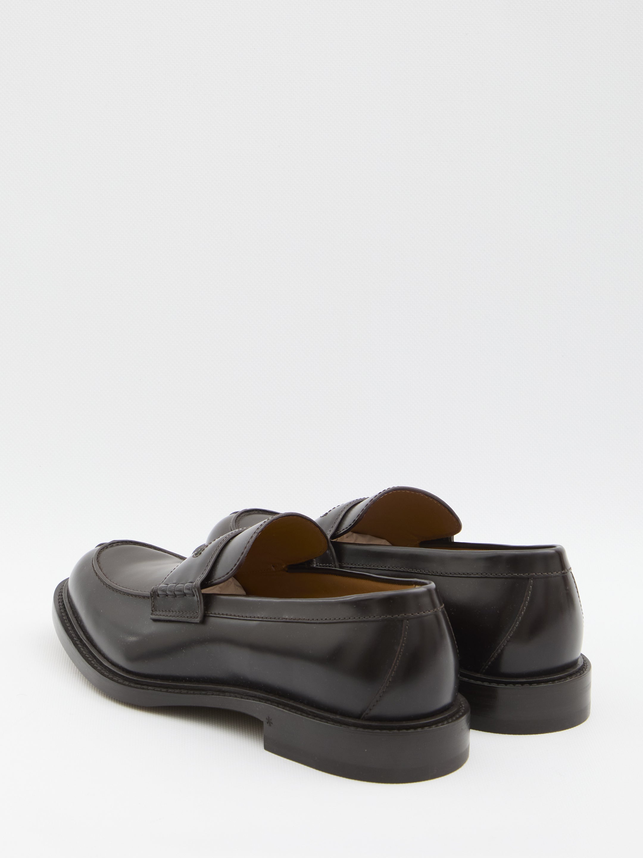 BLACK LEATHER LOAFER Gucci