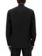 BLACK POPLIN SHIRT Alexander McQueen