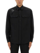 BLACK POPLIN SHIRT Alexander McQueen BLACK 15++