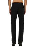 BLACK COTTON MIX TROUSERS Alexander McQueen
