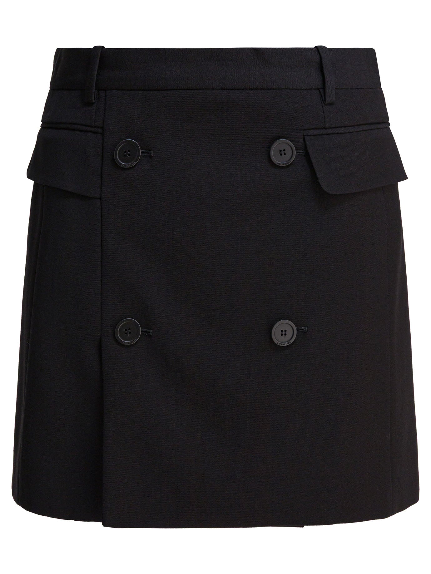 BLACK WOOL SKIRT Balenciaga BLACK 36