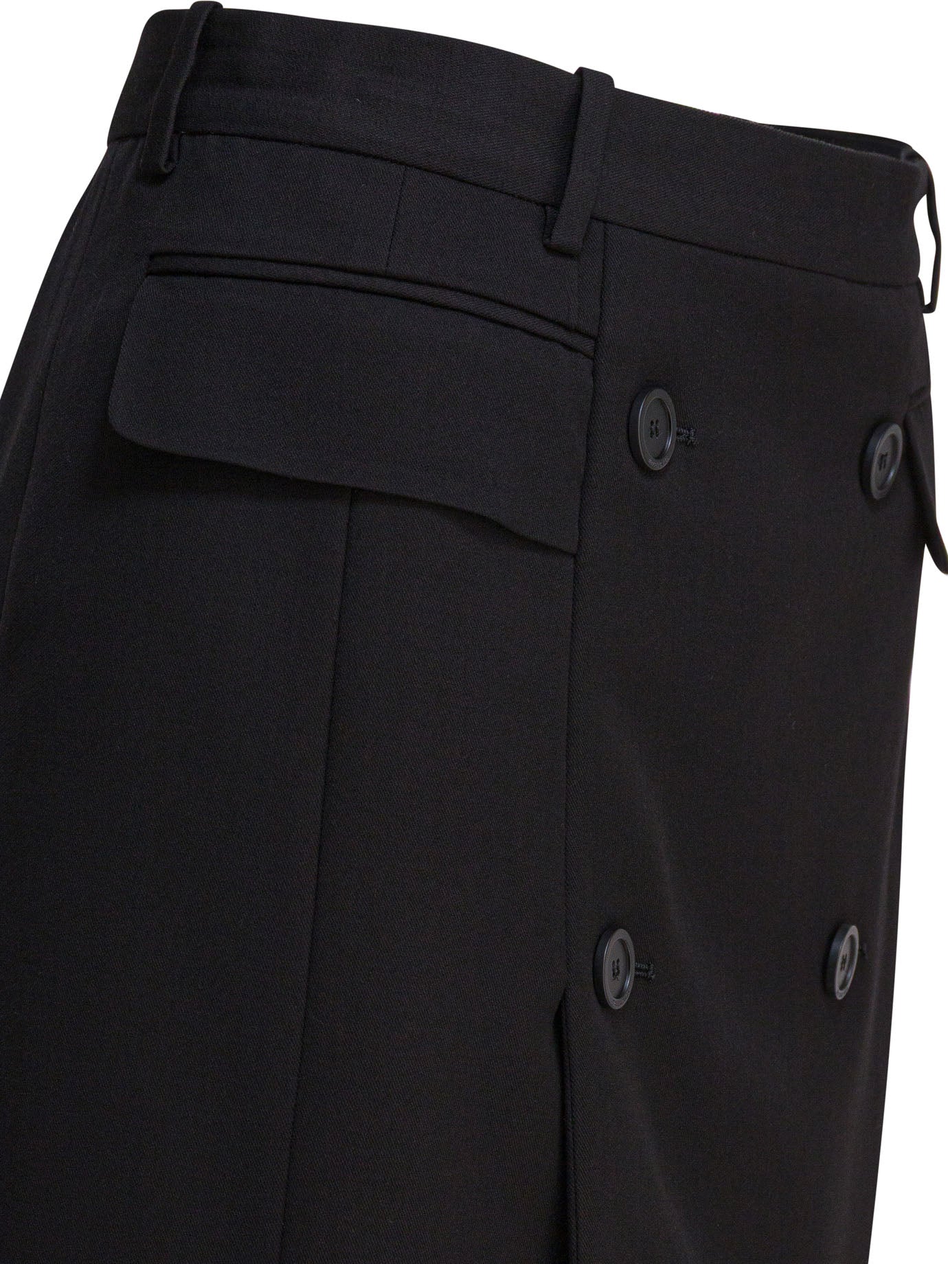 BLACK WOOL SKIRT Balenciaga