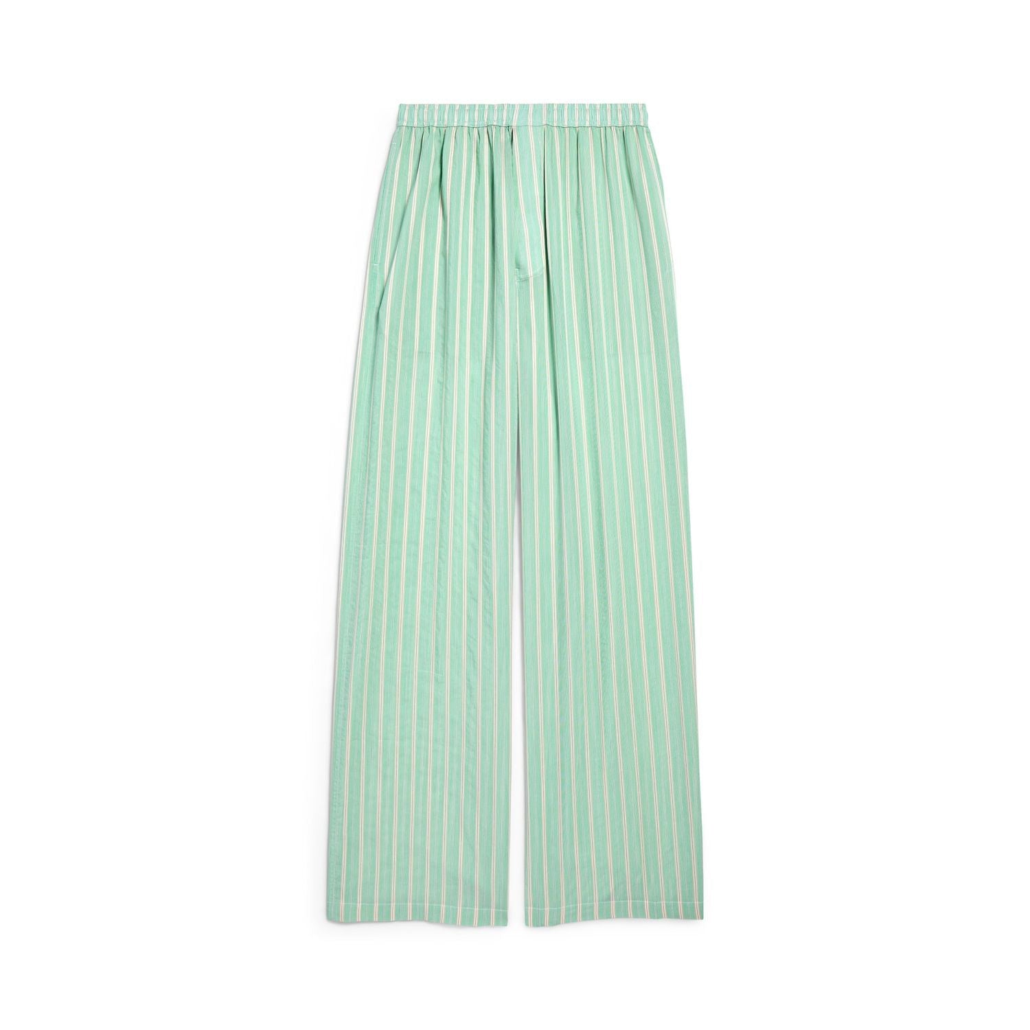 LARGE PYJAMA PANTS Balenciaga GREENWHITE XS