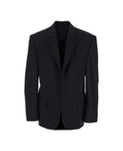 TAILORED JACKET IN TWILL AND JERSEY Balenciaga BLACK 01