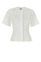 WHITE POPLIN SHIRT Alexander McQueen WHITE 40