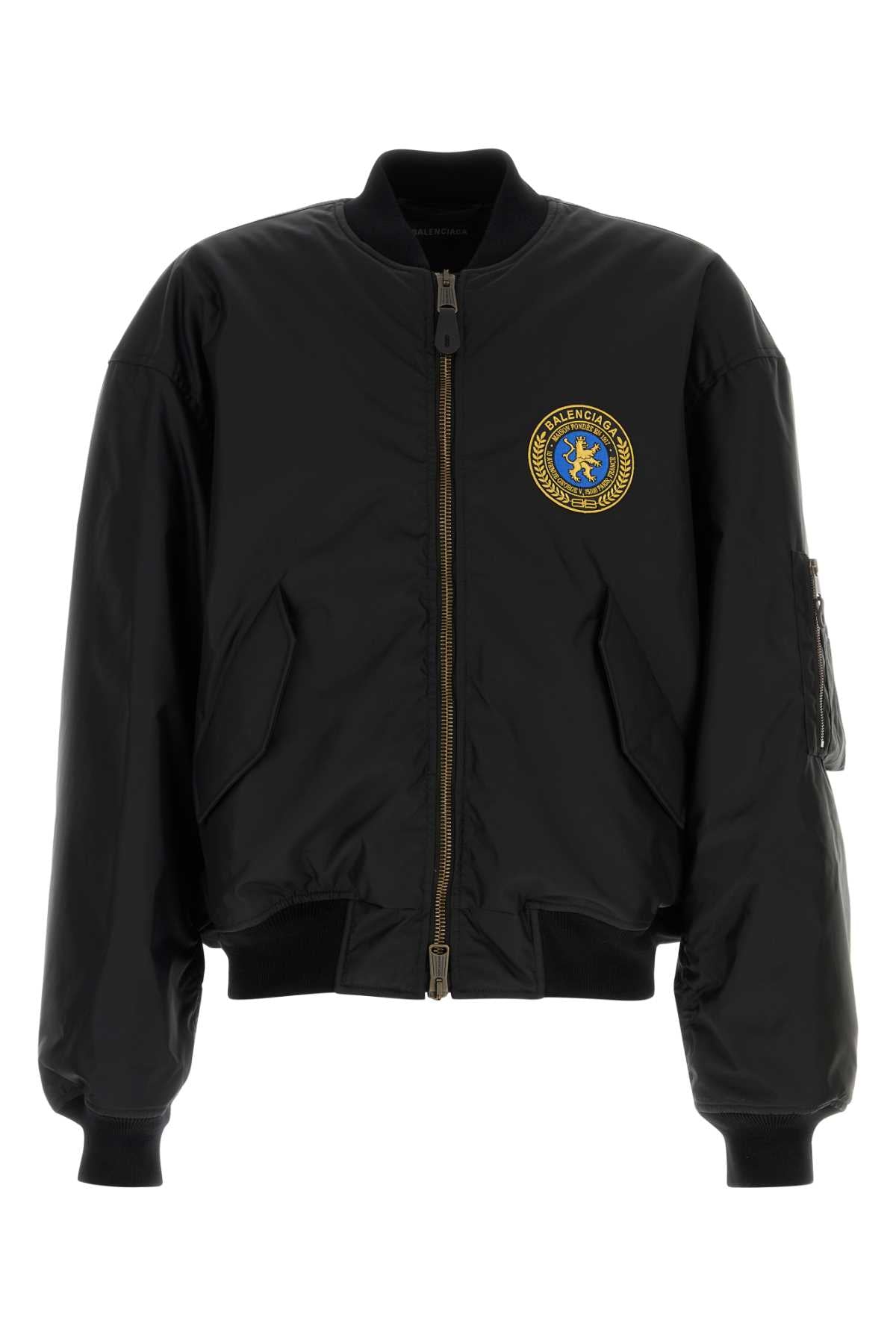 BOMBER JACKET IN TECHNICAL FABRIC Balenciaga black 48