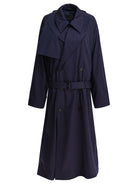 BLUE COTTON COAT Balenciaga BLUE 36