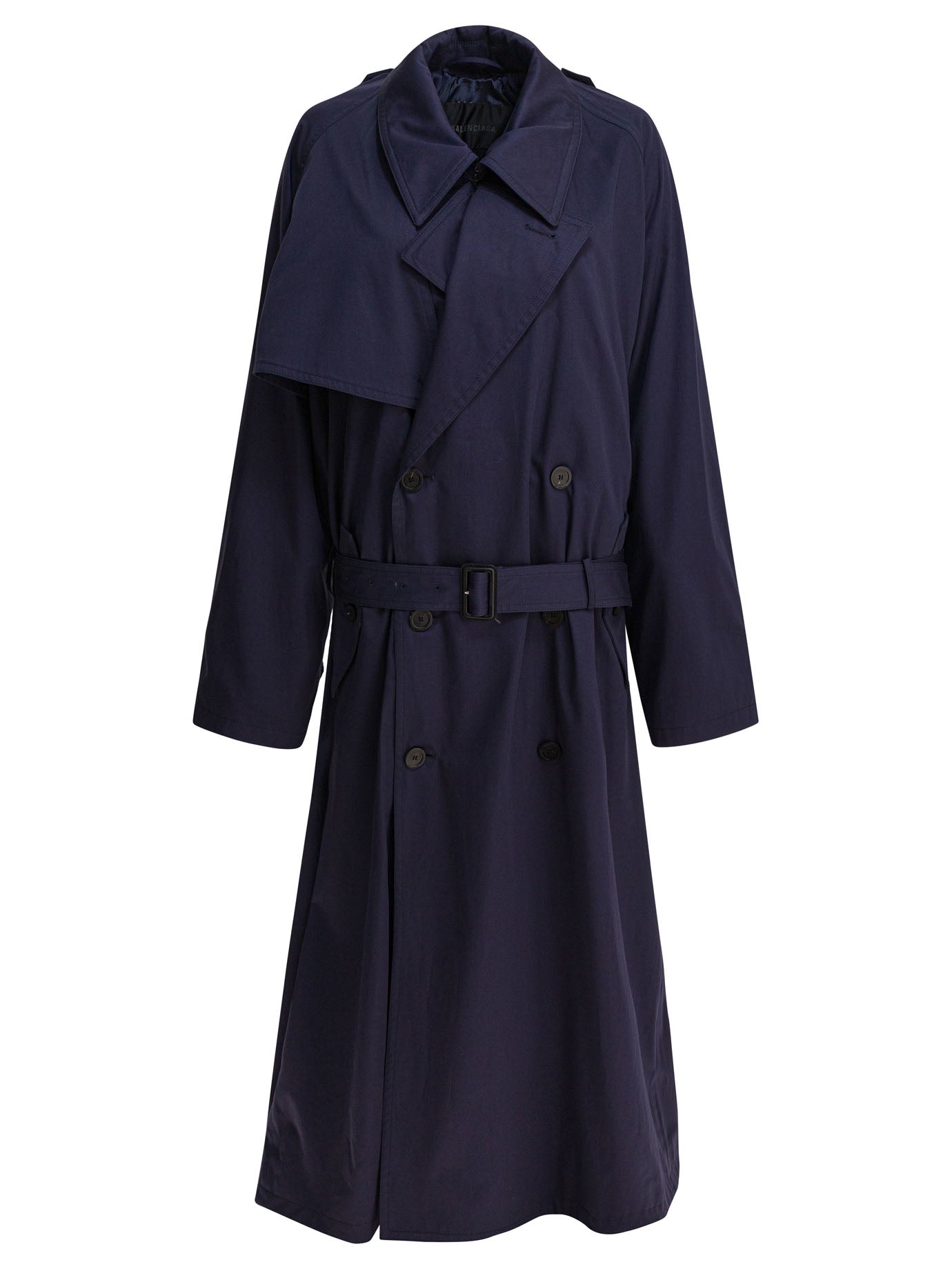 BLUE COTTON COAT Balenciaga BLUE 36