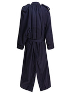 BLUE COTTON COAT Balenciaga