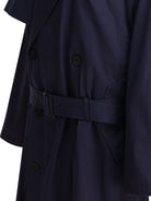 BLUE COTTON COAT Balenciaga