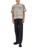 ALEXANDER MCQUEEN WIDE LEG DENIM JEANS IN INDIGO Alexander McQueen