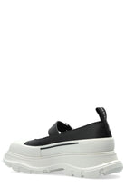 TWO-TONE LEATHER AND RUBBER BALLERINAS Alexander McQueen