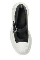 TWO-TONE LEATHER AND RUBBER BALLERINAS Alexander McQueen
