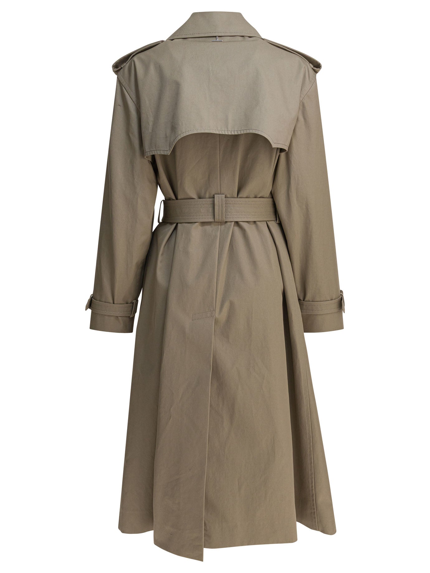 BEIGE COTTON TRENCH Alexander McQueen