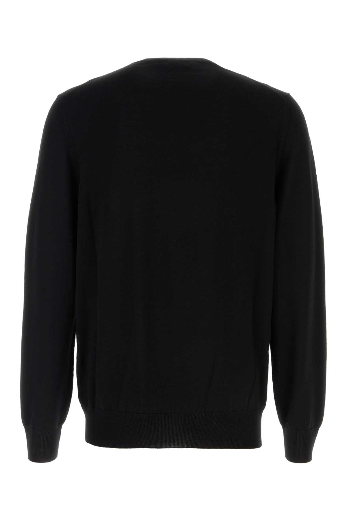 BLACK WOOL SWEATER Alexander McQueen