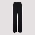 BLACK TWILL WIDE-LEG PANT Balenciaga